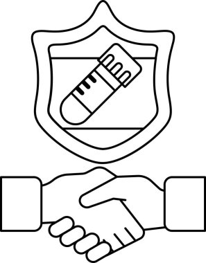 Arkalarında bir kalkan ile titreyen iki elin siyah beyaz görüntüsü. Kalkanın üzerinde şırınga var. Tıbbi prosedür veya tedavi kavramı