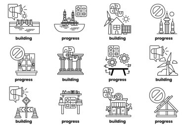 The image is a series of different buildings, each with a different design