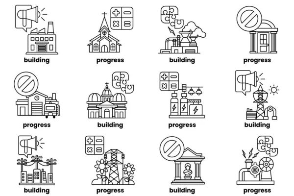 The image is a series of different buildings, each with a different design