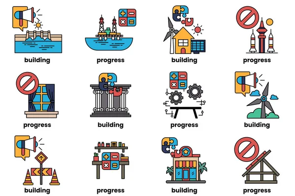 The image is a series of different buildings, each with a different design