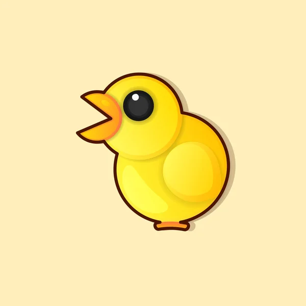 A happy funny Cartoon Rooster chicken , vector logo illustration