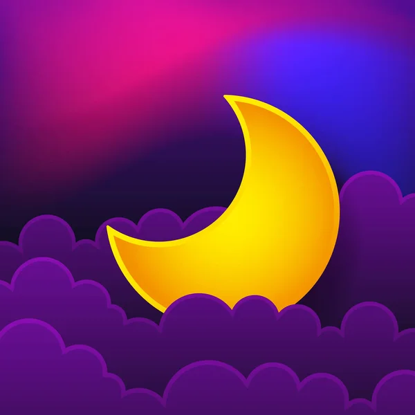 Night concept logo. Good night. Vector illustration