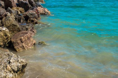 Güzel dalgalar deniz. Ege Denizi