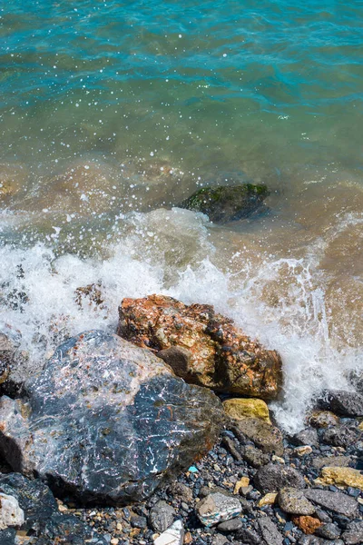 Güzel dalgalar deniz. Ege Denizi, üstten görünüm