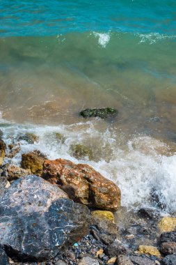 Güzel dalgalar deniz. Ege Denizi