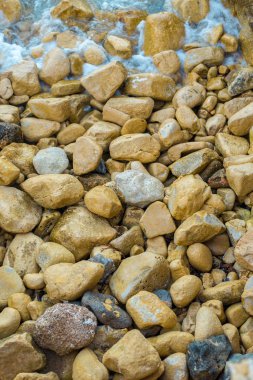 Plaj renkli taşların Soyut doku.