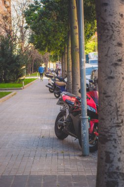 Barcelona, İspanya, 2019. Şehir sokak