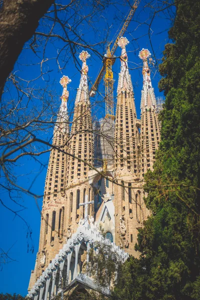Barcelona, Španělsko,2019. Sagrada Familia — Stock fotografie