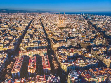 Barselona Eixample ikamet bölgesi, Sagrada havadan görünümü 
