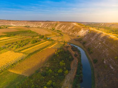 Moldova Cumhuriyeti'ndeki Eski Orhei Manastırı. Havadan görünüm