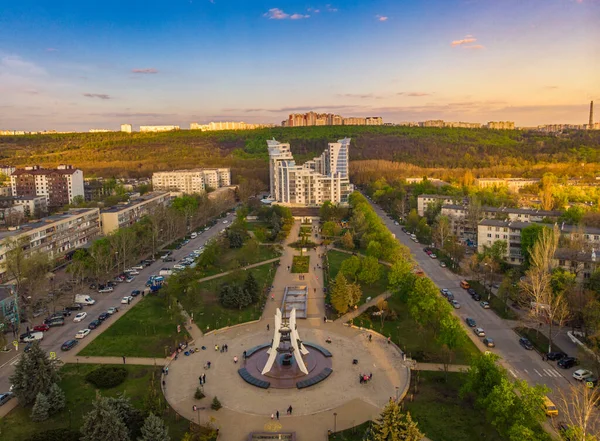 Vista Parque Afegão Chisinau Moldávia Vista Aérea — Fotografia de Stock