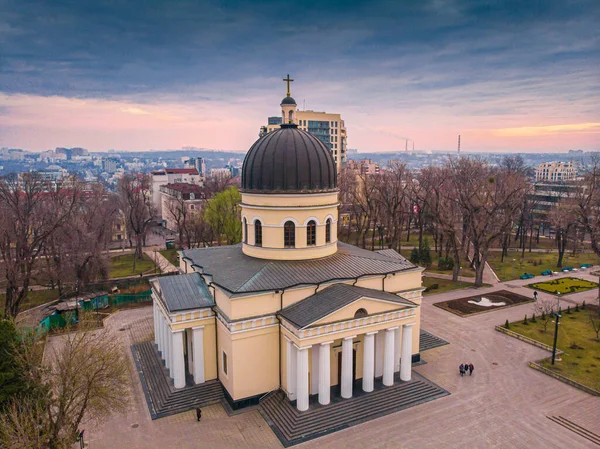 Кишинев Столица Республики Молдова 2020 Вид Воздуха Столичный Центральный Парк — стоковое фото