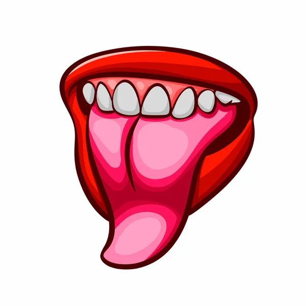 Shows tongue Vector Art Stock Images | Depositphotos