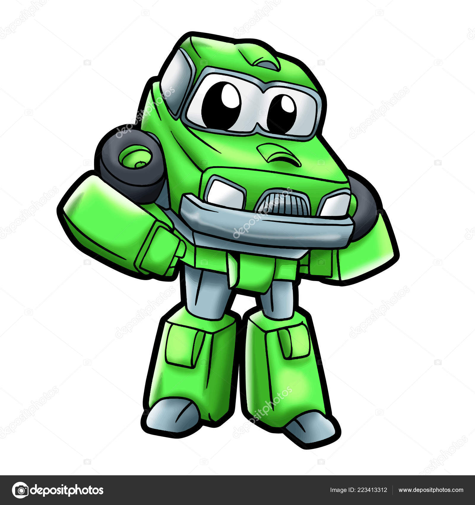 Robo desenho animado antigo