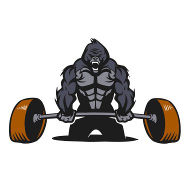 Gorilla Gym Logo SVG - ClipArt Free Vectors