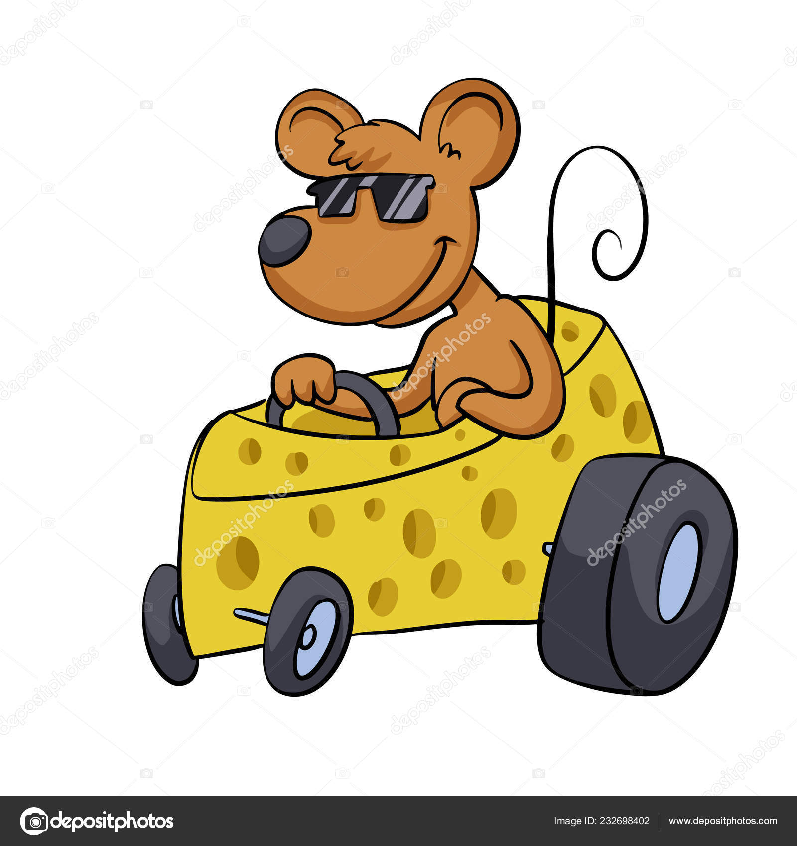 mouse with sunglasses