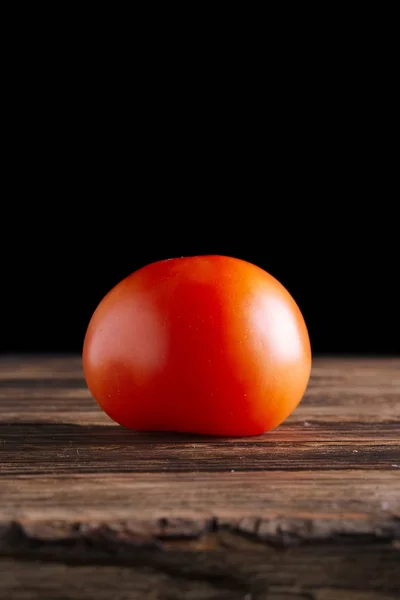 Fresh Tomato Wooden Table — Stock Photo, Image