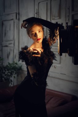 Eylem da oyuncu. Provadan önce performans.