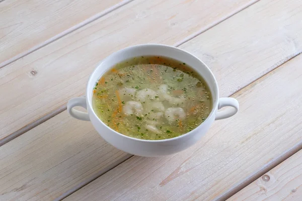 Supă de varză cu creveți — Fotografie, imagine de stoc