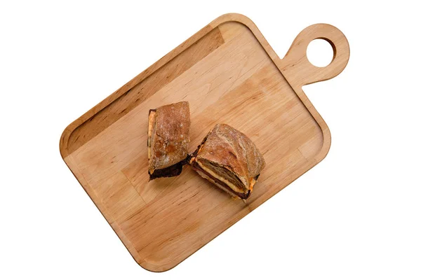 Kanapka z wołowiną i serem — Zdjęcie stockowe