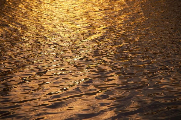 Sfondo Sfocato Dell Acqua Superficie Nel Tempo Del Tramonto — Foto Stock