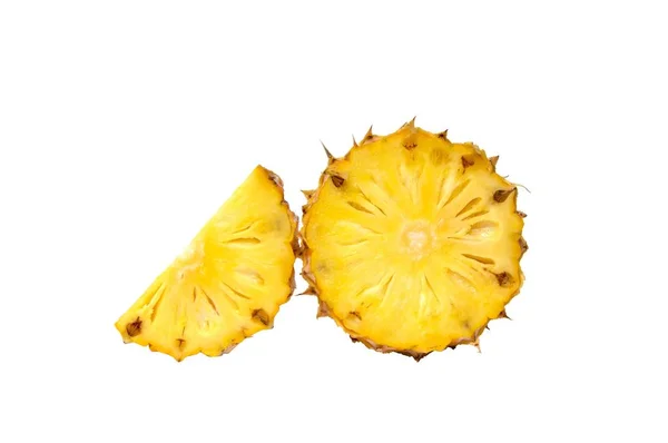Pineapple Slice White Background — Stock Photo, Image