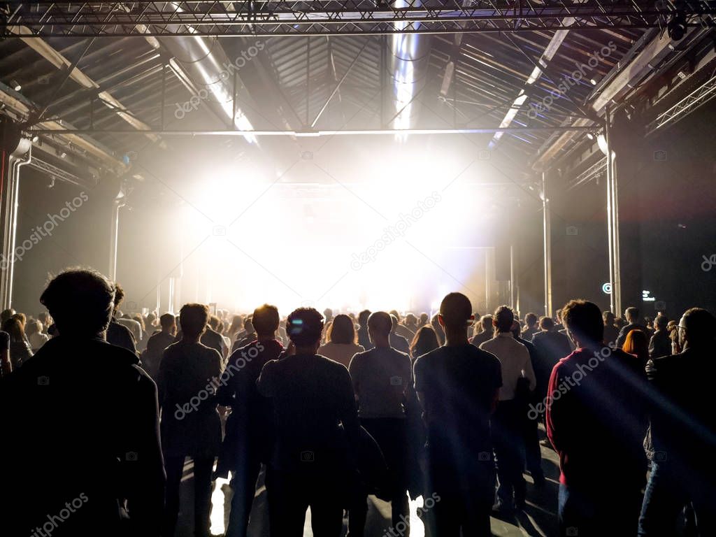 Audience at the live music show