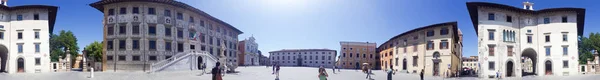 Pisa Talya Ağustos 2015 Piazza Dei Cavalieri Panorama Turizm Ile — Stok fotoğraf