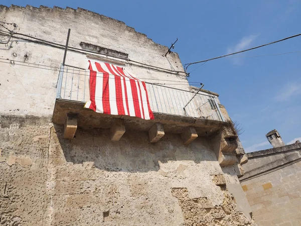 Matera Talya Ağustos 2015 Şehir Avrupa Sermaye Kültür 2019 Görünümünü — Stok fotoğraf