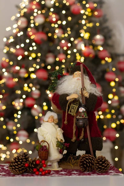 Yeni yıl kartı. Noel arka plan