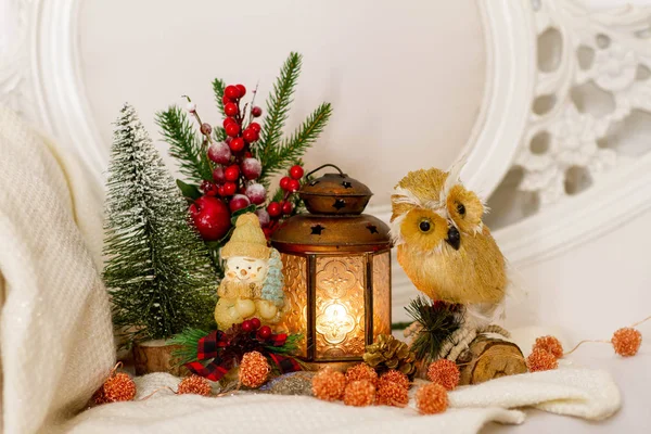 Yeni yıl kartı. Noel arka plan