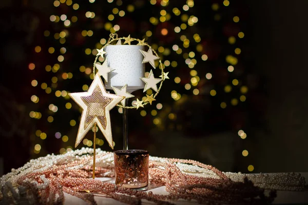 Yeni yıl kartı. Noel arka plan