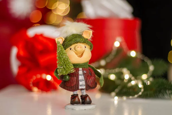 Yeni yıl kartı. Noel arka plan