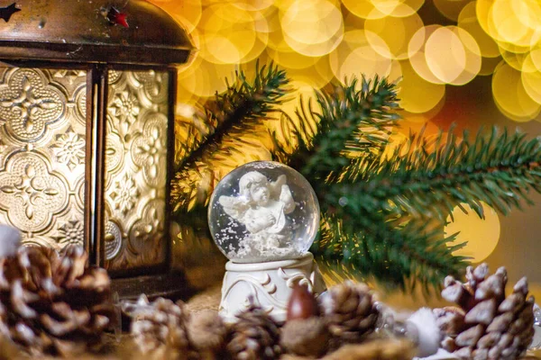 Yeni yıl kartı. Noel arka plan