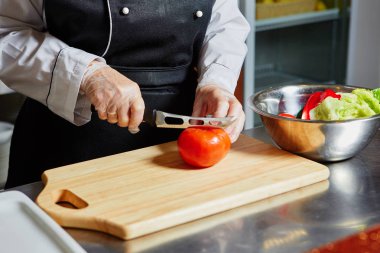 Doğrama Kurulu, Closeup üzerinde kesme domates