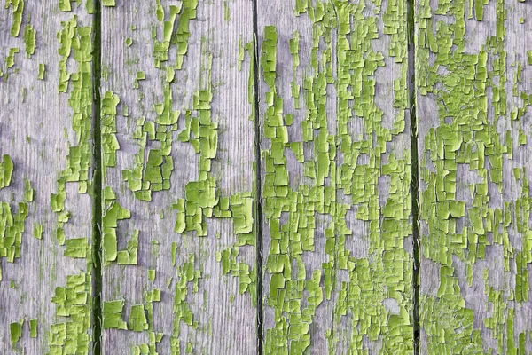 Tablero Viejo Verde Amarillo Con Grietas Pintura Vieja Estilo Grunge —  Fotos de Stock