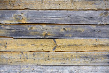 yeşil ve sarı boyanmış eski tahta, eski grunge tarzı, metin, dekorasyon veya reklam şablonu, retro sanat için arka plan.