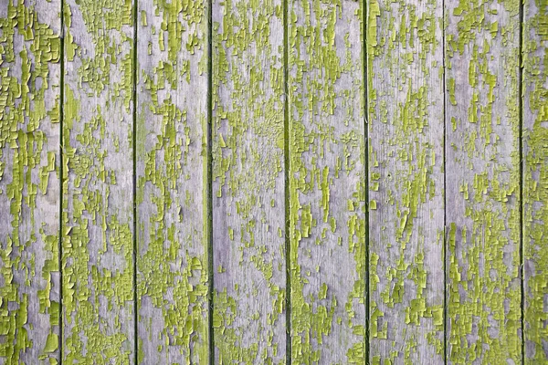 Зелена Жовта Стара Дошка Тріщинами Старої Фарби Вінтажний Гранжевий Стиль — стокове фото