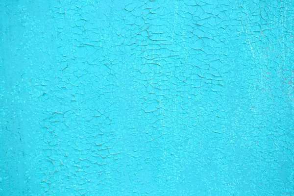 Blue Turquoise Old Board Cracks Old Paint Vintage Grunge Style — Stock Photo, Image