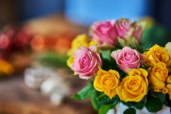 Schöner Frühling Hintergrund Mit Rose Sommer Hintergrund Mit Blume Helle — Stockfoto