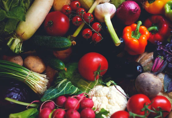 Hermosas Verduras Brillantes Frescas Para Dieta Pérdida Peso Selección Verduras — Foto de Stock