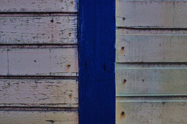 Vintage sarı doğal rustik ahşap arka plan soluk. Grunge eski katı ahşap eski püskü peeling boya.