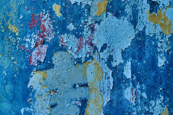 Пилинг Краски Стене Бесшовной Текстуры Образец Деревенского Синего Гранжа — стоковое фото