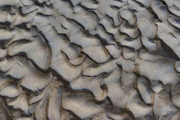 Wave Lijnen Het Zand Het Patroon Het Zand Het Strand — Stockfoto