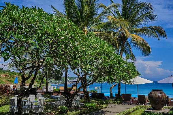 Relax Hotel Piscina Lusso Infinity Vista Mare Piscina Bordo Località — Foto Stock