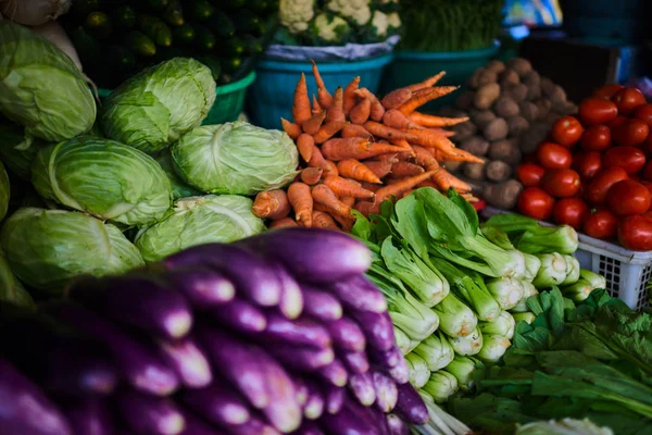 Verduras Orgánicas Otoño Bio Comida Saludable Primer Plano Verduras Recién — Foto de Stock