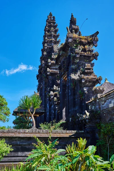 Pura Besakih Balijski Świątyni Hinduskiej Zdobione Pięknymi Rzeźbami Rzeźby Słynne — Zdjęcie stockowe