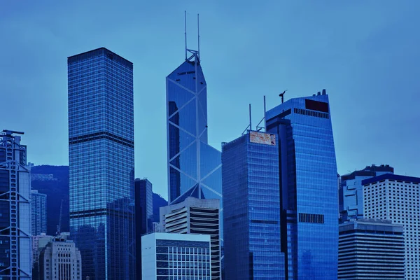 Вид Финансовый Район Гонконга — стоковое фото