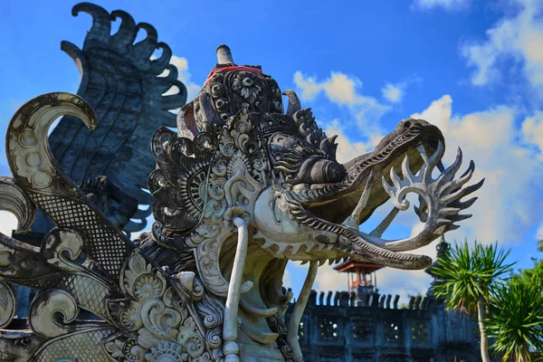 Vacker Utsikt Över Gamla Sten Carving Tempel Bali Balinesiska Hinduiska — Stockfoto