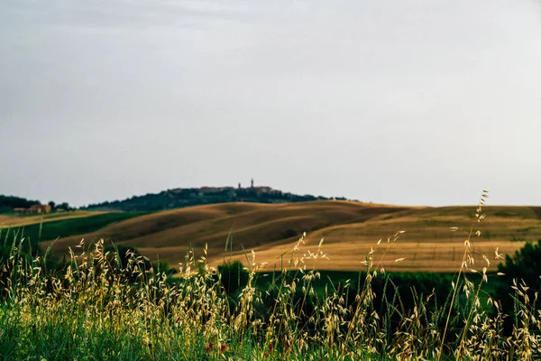 Prachtig Landschap Met Oude Stad Achtergrond Een Van Beroemdste Plaatsen — Stockfoto